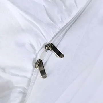 QSH White Ruffle California King Duvet Cover,100% Washed Cotton Farmhouse Shabby Boho Chic Bedding Comforter Quilt Cover Oversized Vintage Rustic French Country Aesthetic Bedding 3 Pieces