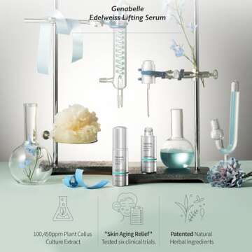 Genabelle Edelweiss Lifting Serum – Anti-Aging Formula with Edelweiss Extract, Niacinamide, Peptid...