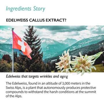 Genabelle Edelweiss Lifting Serum – Anti-Aging Formula with Edelweiss Extract, Niacinamide, Peptides for Firming, Hydration & Brightening – 1.35 fl.oz