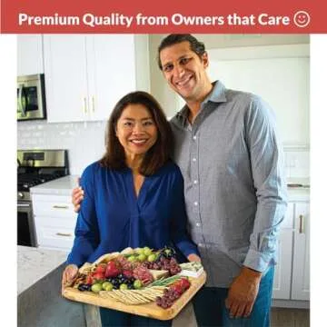 Home Euphoria Bamboo Charcuterie Board Set for Gifting