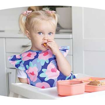 Tiny Twinkle Mess Proof Baby Bib - Waterproof Baby Apron - Machine Washable - PVC, BPA, & Phthalate ...