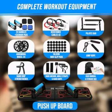 Miliorari Push Up Board - All-in-One Home Gym Equipment