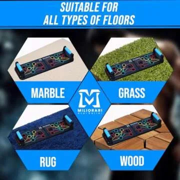 Miliorari Push Up Board - All-in-One Home Gym Equipment
