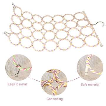 Vibrant Parrot Swing Toys for Active Play and Exercise