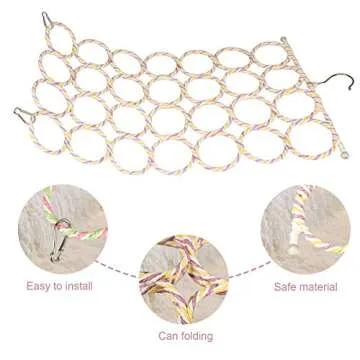 Vibrant Parrot Swing Toys for Active Play and Exercise