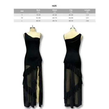 Meilun Cowl Neck Ruffle Maxi Dress for Women