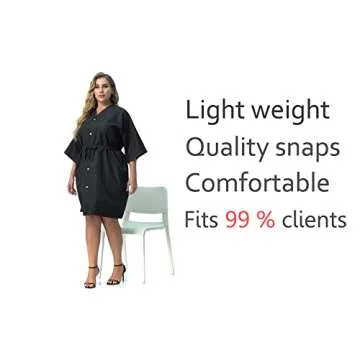PREFEHAIR Stylish Water-Repellent Salon Client Gown