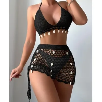 Cooriho Swimwear Cover Up Crochet Design for Women