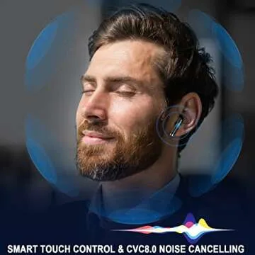 Wireless Earbuds with Bluetooth 5.4 and Noise Cancelling Technology