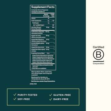 Gaia Herbs Plant Force Liquid Iron - Vegetarian Iron Supplement for Healthy Iron & Energy