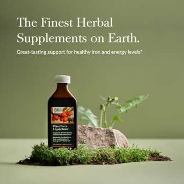 Gaia Herbs Liquid Iron for Energy & Iron Support - 8.5 Fl Oz