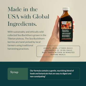 Gaia Herbs Liquid Iron for Energy & Iron Support - 8.5 Fl Oz