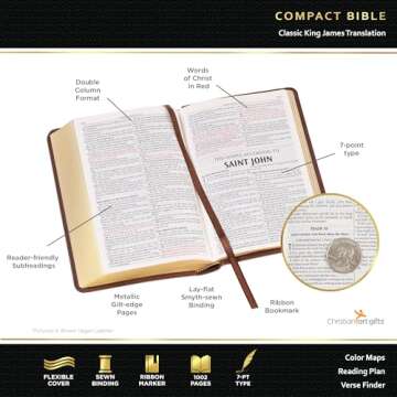 Compact KJV Holy Bible with Red Letter Edition
