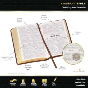 Compact KJV Holy Bible with Red Letter Edition