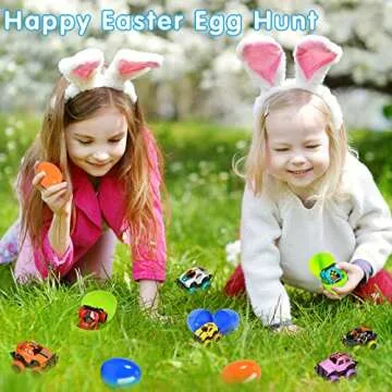SpringFlower Easter Egg Cars for Kids - 12 Pack