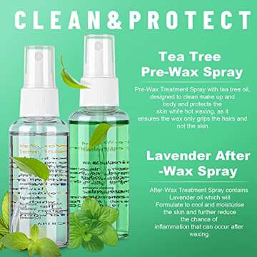 Waxing Kit for Women Men, NYANDU Wax Warmer for Hair Removal, 17.6 oz Wax Beads (5 Packs), Hard Wax Kit for Coarse Hair Facial Eyebrow Legs Armpit Bikini Brazilian, Professional Home Wax Machine