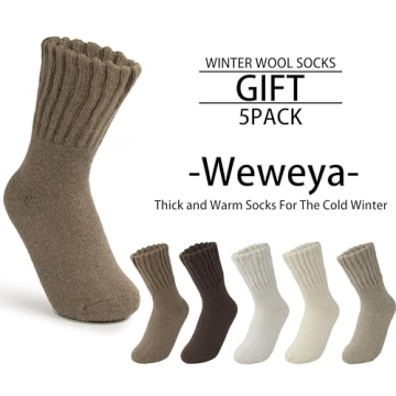Weweya Wool Boot Socks for Women - Warm & Cozy Winter Gift