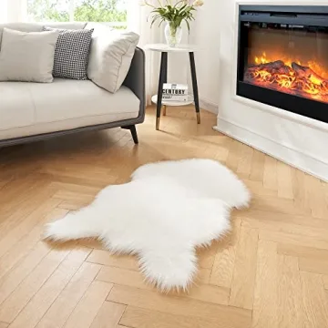 Rainlin Ultra Soft Faux Fur Rug - Washable and Luxurious