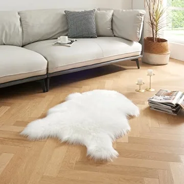 Rainlin Ultra Soft Faux Fur Rug - Washable and Luxurious