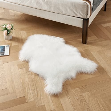 Rainlin Ultra Soft Faux Fur Rug - Washable and Luxurious
