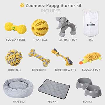 Puppy Starter Kit with Bed, Toys, and Essentials
