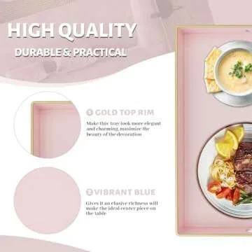MAONAME Decorative Pink Tray - Stylish & Versatile
