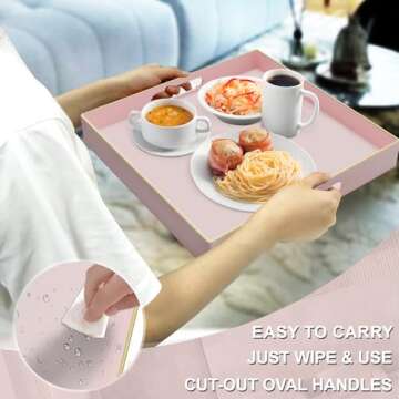 MAONAME Decorative Pink Tray - Stylish & Versatile
