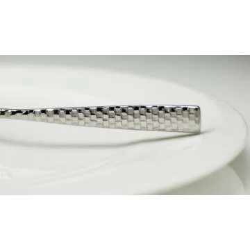 Fortessa Lucca Faceted Stainless Steel 12-Piece Spoon Set