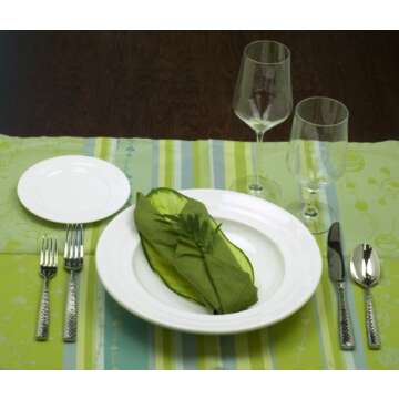 Fortessa Lucca Faceted Stainless Steel 12-Piece Spoon Set