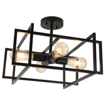 WILON Semi Flush Mount Ceiling Light Fixture for Modern Homes