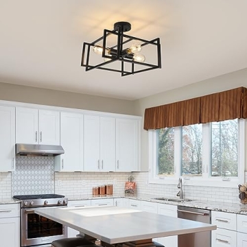 WILON Semi Flush Mount Ceiling Light Fixture for Modern Homes