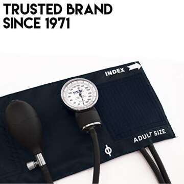 MDF Instruments, Calibra Aneroid Premium Professional Sphygmomanometer, Blood Pressure Monitor with ...