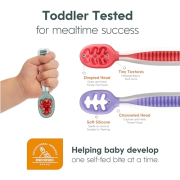 NumNum Baby Spoons - Perfect Teething & Self-Feeding Utensils