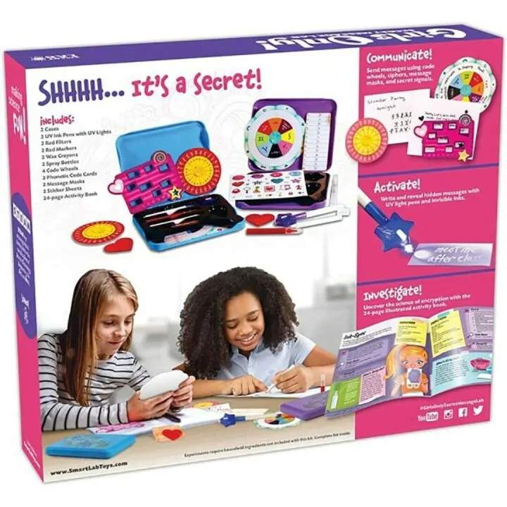 SmartLab Girls Only Secret Message Lab - 25 Activities