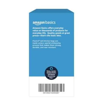 Amazon Basics 13 Gallon Tall Kitchen Trash Bags, Fresh Scent
