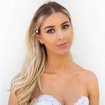 PAVOI 14K Yellow Gold Plated Cubic Zirconia Initial Necklace | Letter Necklaces for Women | A Initial