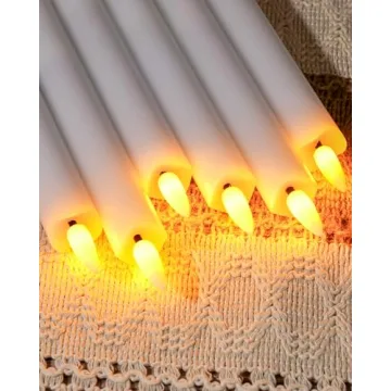 Homemory Flameless Taper Candles Set with Remote Timer