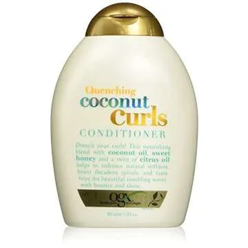 Organix Quenching Plus Coconut Curls Bundle, Shampoo & Conditioner, 13 Ounce Each