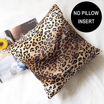 CARRIE HOME Leopard Print Decorative Pillow Covers Set