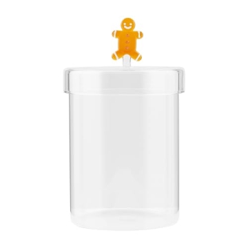 Gingerbread Man Handle Canister for Charming Kitchen Storage