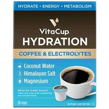 VitaCup Hydration & Focus 34 ct Bundle | Hydration & Focus |Superfood & Vitamins Infused | Variety P...