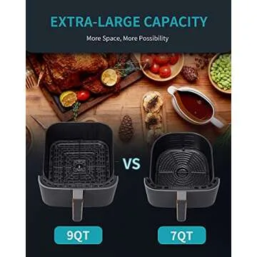 Ultrean 9 Quart Air Fryer for Healthy Cooking