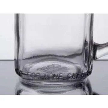 Stylish BARCONIC 16 oz Mason Jar Mug Set - 12 Pack