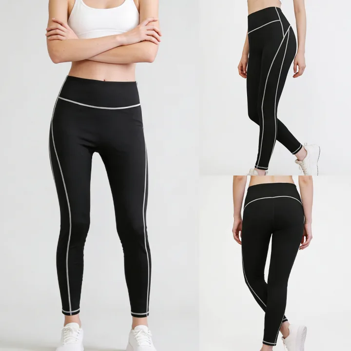 Yeokou Women's High-Waisted Gym Leggings Tummy Control Yoga Pants