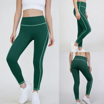 Yeokou Women's High-Waisted Gym Leggings Tummy Control Yoga Pants