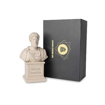 Marcus Aurelius Bust Sculpture - Stoic Philosophy Decor