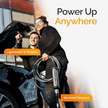 J+ 40 Amp Portable EV Charger for Home and Travel