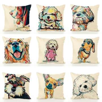 Goldendoodle Throw Pillow Cover Decor for Pet Lovers