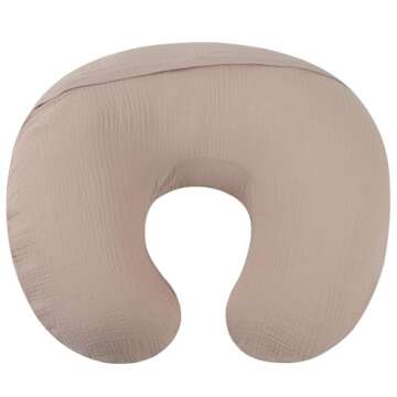 Muslin Nursing Pillow Cover for Ultimate Comfort
