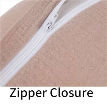 Muslin Nursing Pillow Cover for Ultimate Comfort